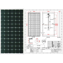 Módulo monocristalino de PV del panel solar de 18V 36V 190W 195W 200W 205W con Ce aprobado